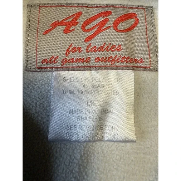 All Game Outfitters Women's Camo 1/4 Zip Size Medium Hunting Camouflage - Picture 6 of 10